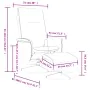 Sillón de masaje reclinable con reposapiés cuero sintético gris de , Sillones - Ref: Foro24-356519, Precio: 181,11 €, Descuen...