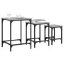 Mesas de centro apilables 3 pzas madera ingeniería gris Sonoma de , Mesas de centro - Ref: Foro24-838931, Precio: 41,68 €, De...