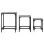 Mesas de centro apilables 3 pzas madera ingeniería gris Sonoma de , Mesas de centro - Ref: Foro24-838931, Precio: 41,68 €, De...