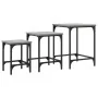 Mesas de centro apilables 3 pzas madera ingeniería gris Sonoma de , Mesas de centro - Ref: Foro24-838931, Precio: 41,68 €, De...