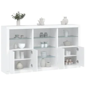 Aparador con luces LED blanco 181,5x37x100 cm de , Aparadores - Ref: Foro24-3209177, Precio: 237,08 €, Descuento: %