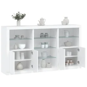 Sideboard with white LED lights 181.5x37x100 cm by , Sideboards - Ref: Foro24-3209177, Price: 237,08 €, Discount: %