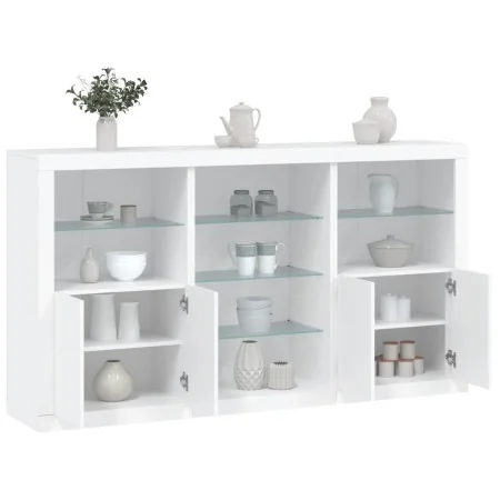 Sideboard mit weißen LED-Lichtern 181,5x37x100 cm von , Sideboards - Ref: Foro24-3209177, Preis: 237,08 €, Rabatt: %