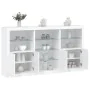 Sideboard with white LED lights 181.5x37x100 cm by , Sideboards - Ref: Foro24-3209177, Price: 237,08 €, Discount: %
