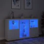 Sideboard with white LED lights 181.5x37x100 cm by , Sideboards - Ref: Foro24-3209177, Price: 237,08 €, Discount: %