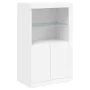 Sideboard with white LED lights 181.5x37x100 cm by , Sideboards - Ref: Foro24-3209177, Price: 237,08 €, Discount: %