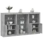 Sideboard with LED lights in concrete gray 181.5x37x100 cm by , Sideboards - Ref: Foro24-3209180, Price: 201,27 €, Discount: %