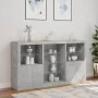 Sideboard with LED lights in concrete gray 181.5x37x100 cm by , Sideboards - Ref: Foro24-3209180, Price: 201,27 €, Discount: %
