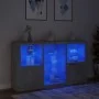 Sideboard with LED lights in concrete gray 181.5x37x100 cm by , Sideboards - Ref: Foro24-3209180, Price: 201,27 €, Discount: %