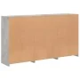 Sideboard with LED lights in concrete gray 181.5x37x100 cm by , Sideboards - Ref: Foro24-3209180, Price: 201,27 €, Discount: %