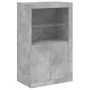 Sideboard with LED lights in concrete gray 181.5x37x100 cm by , Sideboards - Ref: Foro24-3209180, Price: 201,27 €, Discount: %