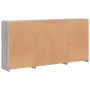 Sideboard with Sonoma grey LED lights 202x37x100 cm by , Sideboards - Ref: Foro24-3209161, Price: 324,91 €, Discount: %