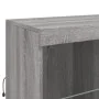 Aparador con luces LED gris Sonoma 202x37x100 cm de , Aparadores - Ref: Foro24-3209161, Precio: 324,85 €, Descuento: %