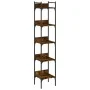 Bookcase with 5 smoked oak wood shelves 35x30x174 cm by , Bookcases and shelves - Ref: Foro24-838855, Price: 56,79 €, Discoun...