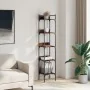 Bookcase with 5 smoked oak wood shelves 35x30x174 cm by , Bookcases and shelves - Ref: Foro24-838855, Price: 56,79 €, Discoun...