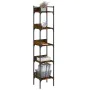 Librería de 5 estantes madera roble ahumado 35x30x174 cm de , Librerías y estanterías - Ref: Foro24-838855, Precio: 56,79 €, ...