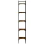 Librería de 5 estantes madera roble ahumado 35x30x174 cm de , Librerías y estanterías - Ref: Foro24-838855, Precio: 56,79 €, ...