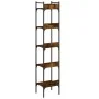 Bookcase with 5 smoked oak wood shelves 35x30x174 cm by , Bookcases and shelves - Ref: Foro24-838855, Price: 56,79 €, Discoun...