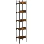 Librería de 5 estantes madera roble ahumado 35x30x174 cm de , Librerías y estanterías - Ref: Foro24-838855, Precio: 56,79 €, ...