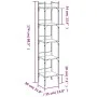 Bookcase with 5 smoked oak wood shelves 35x30x174 cm by , Bookcases and shelves - Ref: Foro24-838855, Price: 56,79 €, Discoun...