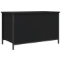 Engineered wood storage bench in black, 80x42.5x50 cm by , Benches for halls and storage - Ref: Foro24-839013, Price: 71,51 €...