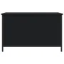Engineered wood storage bench in black, 80x42.5x50 cm by , Benches for halls and storage - Ref: Foro24-839013, Price: 71,51 €...