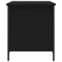 Engineered wood storage bench in black, 80x42.5x50 cm by , Benches for halls and storage - Ref: Foro24-839013, Price: 71,51 €...