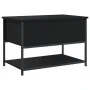 Engineered wood storage bench in black, 70x42.5x47 cm by , Benches for halls and storage - Ref: Foro24-839018, Price: 55,10 €...