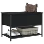 Bank mit Stauraum aus schwarzem Ingenieurholz 70x42,5x47 cm. von , Bänke für Hallen und Lager - Ref: Foro24-839018, Preis: 55...