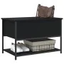 Engineered wood storage bench in black, 70x42.5x47 cm by , Benches for halls and storage - Ref: Foro24-839018, Price: 55,10 €...