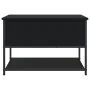 Engineered wood storage bench in black, 70x42.5x47 cm by , Benches for halls and storage - Ref: Foro24-839018, Price: 55,10 €...
