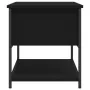 Engineered wood storage bench in black, 70x42.5x47 cm by , Benches for halls and storage - Ref: Foro24-839018, Price: 55,10 €...