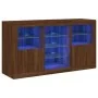 Sideboard mit LED-Lichtern in Eichenbraun 123x37x67 cm. von , Sideboards - Ref: Foro24-3209085, Preis: 147,96 €, Rabatt: %