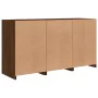Sideboard with LED lights in brown oak 123x37x67 cm by , Sideboards - Ref: Foro24-3209064, Price: 154,69 €, Discount: %
