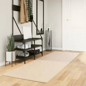 Alfombra de pelo corto suave lavable HUARTE beige 80x250 cm de , Alfombras - Ref: Foro24-375016, Precio: 51,04 €, Descuento: %