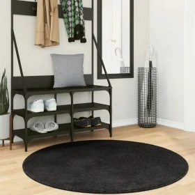 Kurzer weicher waschbarer Teppich HUARTE in Schwarz Ø 120 cm von , Teppiche - Ref: Foro24-375124, Preis: 57,68 €, Rabatt: %