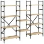 Engineered wood bookshelf in Sonoma oak, 160x28.5x136.5 cm by , Bookcases and shelves - Ref: Foro24-838874, Price: 103,41 €, ...