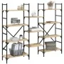 Engineered wood bookshelf in Sonoma oak, 160x28.5x136.5 cm by , Bookcases and shelves - Ref: Foro24-838874, Price: 103,41 €, ...