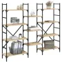 Regal aus Sonoma-Eichen-Ingenieurholz 160x28,5x136,5 cm von , Bücherregale und Regale - Ref: Foro24-838874, Preis: 103,39 €, ...