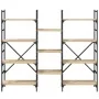 Engineered wood bookshelf in Sonoma oak, 160x28.5x136.5 cm by , Bookcases and shelves - Ref: Foro24-838874, Price: 103,41 €, ...
