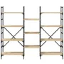 Regal aus Sonoma-Eichen-Ingenieurholz 160x28,5x136,5 cm von , Bücherregale und Regale - Ref: Foro24-838874, Preis: 103,39 €, ...