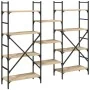 Engineered wood bookshelf in Sonoma oak, 160x28.5x136.5 cm by , Bookcases and shelves - Ref: Foro24-838874, Price: 103,41 €, ...