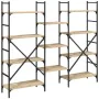 Regal aus Sonoma-Eichen-Ingenieurholz 160x28,5x136,5 cm von , Bücherregale und Regale - Ref: Foro24-838874, Preis: 103,39 €, ...