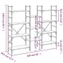 Engineered wood bookshelf in Sonoma oak, 160x28.5x136.5 cm by , Bookcases and shelves - Ref: Foro24-838874, Price: 103,41 €, ...