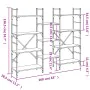 Regal aus Sonoma-Eichen-Ingenieurholz 160x28,5x136,5 cm von , Bücherregale und Regale - Ref: Foro24-838874, Preis: 103,39 €, ...