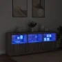 Sideboard with Sonoma grey LED lights 181.5x37x67 cm by , Sideboards - Ref: Foro24-3209007, Price: 245,87 €, Discount: %