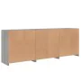 Sideboard mit LED-Lichtern in Sonoma-Grau 181,5x37x67 cm. von , Sideboards - Ref: Foro24-3209007, Preis: 245,87 €, Rabatt: %