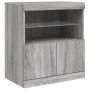 Sideboard mit LED-Lichtern in Sonoma-Grau 181,5x37x67 cm. von , Sideboards - Ref: Foro24-3209007, Preis: 245,87 €, Rabatt: %