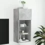 Mueble para TV con luces LED gris hormigón 40,5x30x90 cm de , Muebles TV - Ref: Foro24-837049, Precio: 58,66 €, Descuento: %