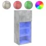 Mueble para TV con luces LED gris hormigón 40,5x30x90 cm de , Muebles TV - Ref: Foro24-837049, Precio: 58,66 €, Descuento: %